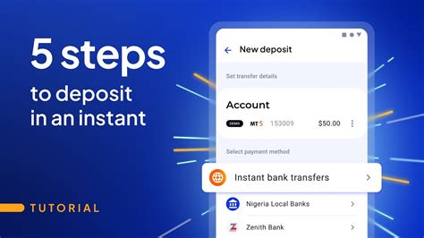 How to deposit by bank transfer .